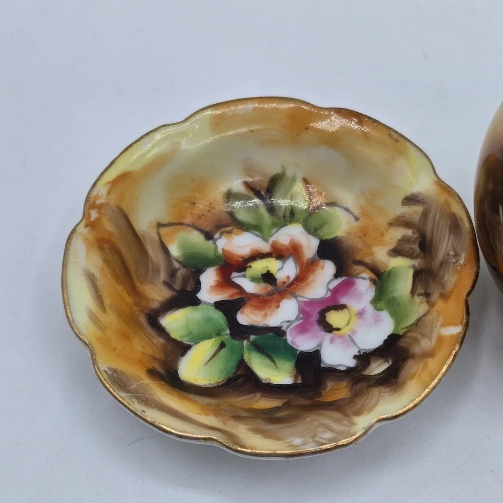 Vintage ENESCO E2351 Japan‎ Mini FRUIT Water Pitcher w/ Basin Bowl Lot Set